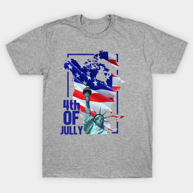 4th of july T-Shirt by Claessens_art